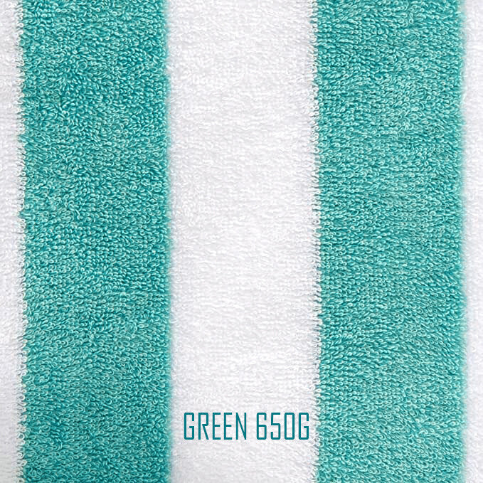 Green Stripped Towel